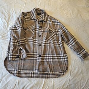 Timing Brown Plaid Flannel Shirt